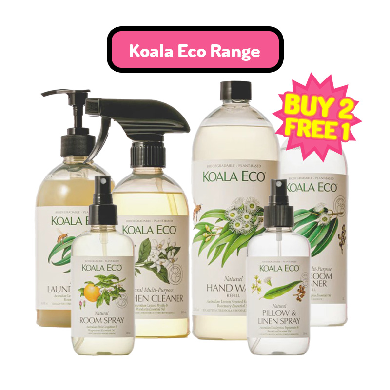 Buy 2 Get 1 Free on entire Koala Eco Range (Free item is of equivalent or lower value)